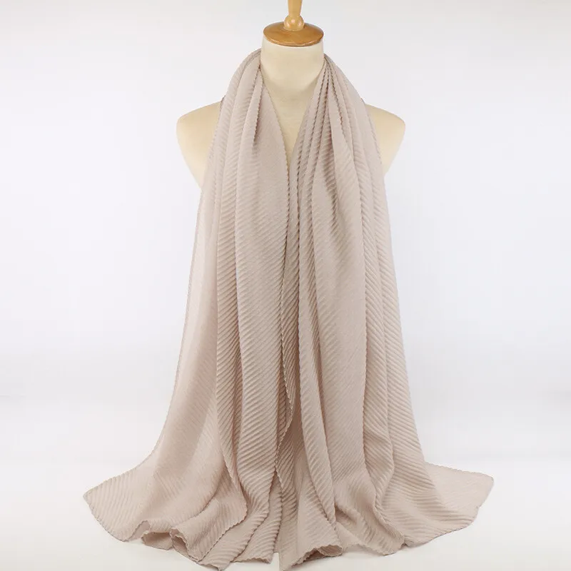 Cotton Scarf Pleated